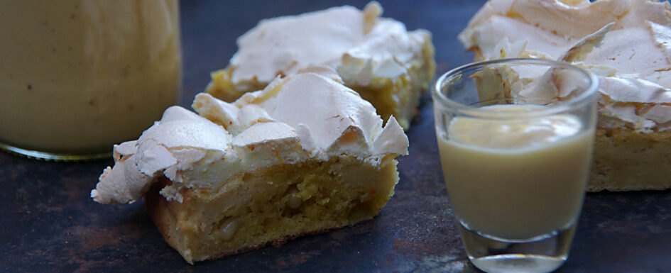 Eierlikörkuchen mit Safranfragipane - safranliebe.de